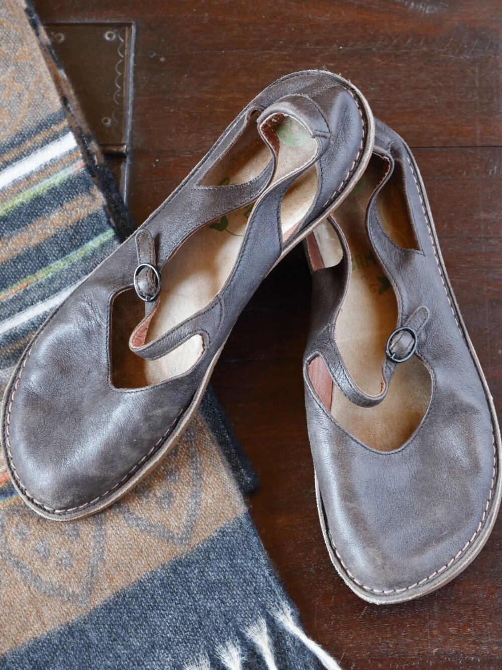 Brown, leather shoes
